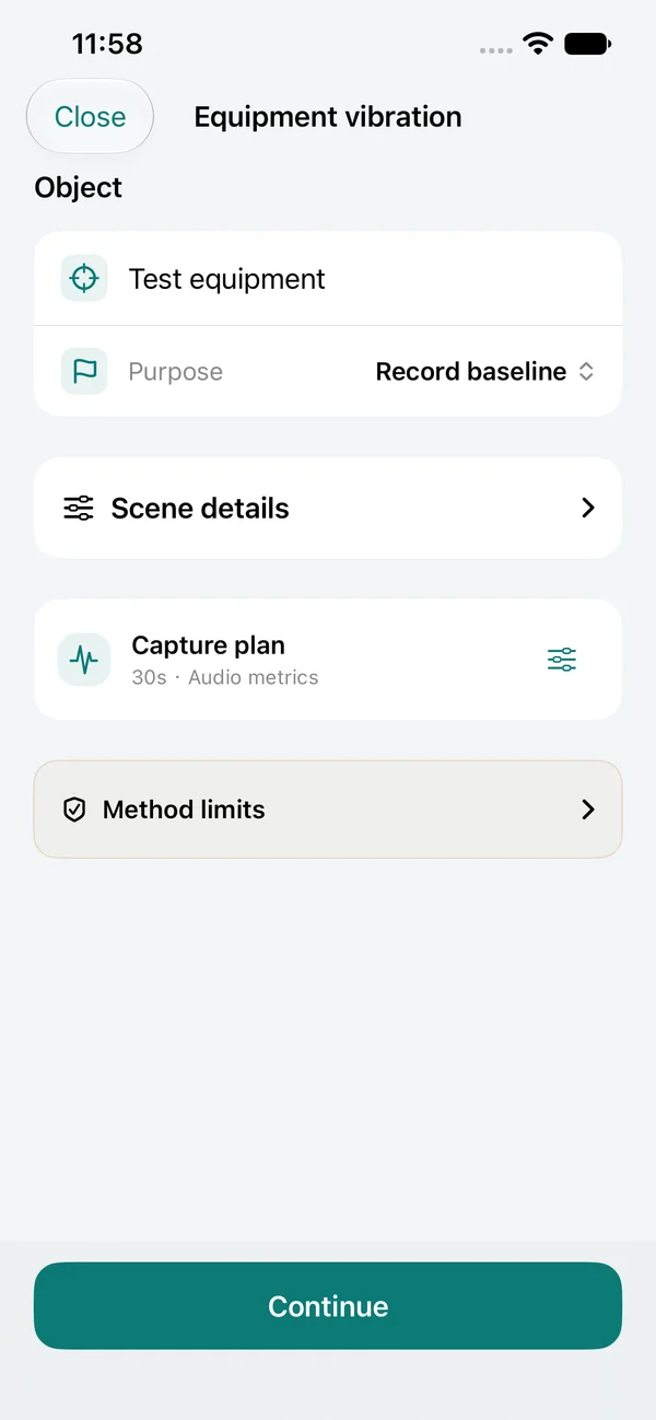 Real app screens · Example data